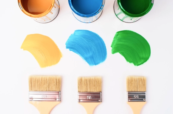 cans with paint